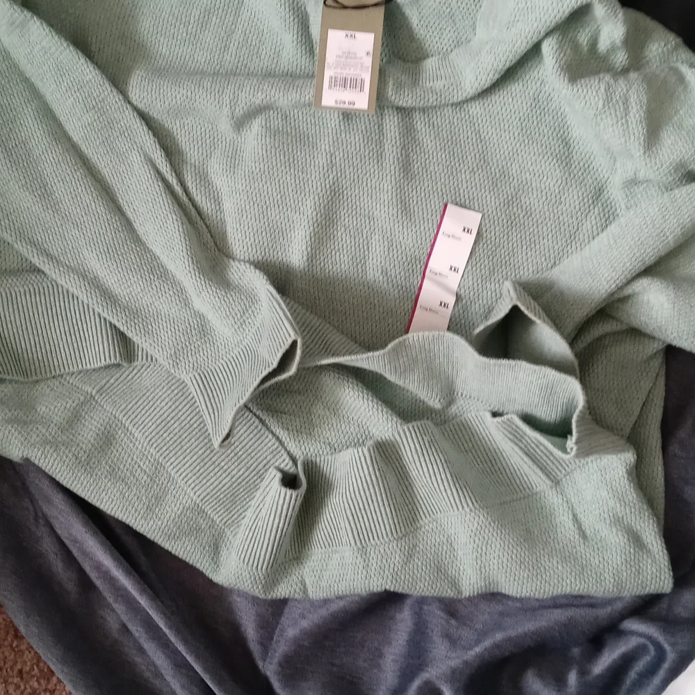 NWT Mens 2X long-sleeve henley shirt. 100% Cotton - Picture 6 of 8